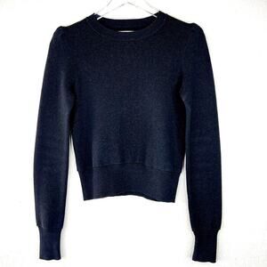 Isabel Marant Benton Double Regular Sweater Pullover Wool Blend Shoulder Pad 36